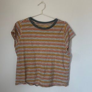 Universal threads multi striped shirt